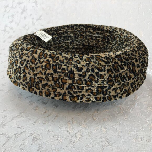 Cheetah Print Colombino Headwear Roll-Up Brim Hat - Picture 4 of 5